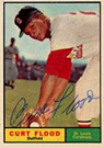 Curt Flood ball card