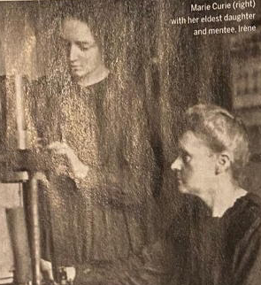 Marie Curie and daughter