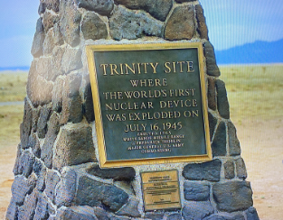 Trinity site plaque