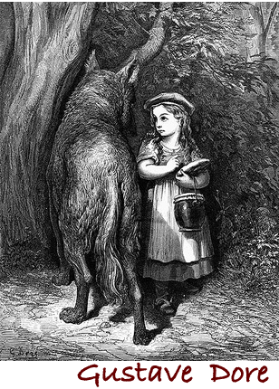 Little Red by Gustave Dore