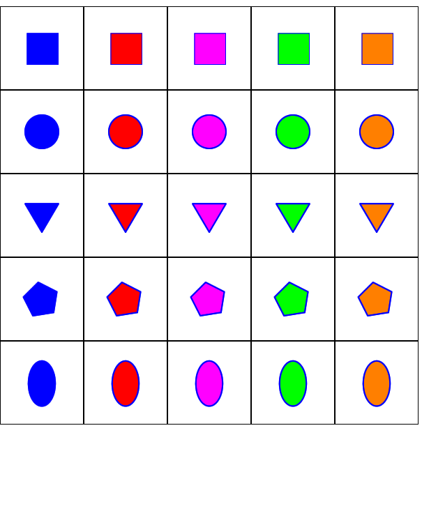 Shape cards