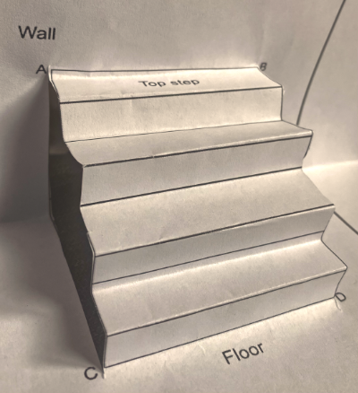 Staircase folded