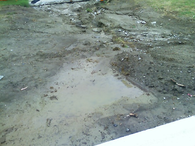 Erosion puddle
