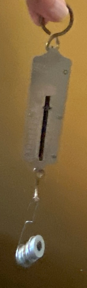 Spring scale with load
